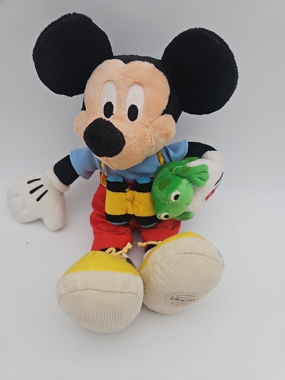 Rare Hallmark Disney Super Mickey Mouse Plush Frog Sound When Pressed Rare Find